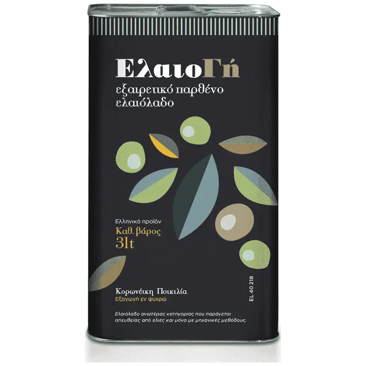 EXTRA VIRGIN OLIVE OIL - ELAIOGI - 3 Lt Tin