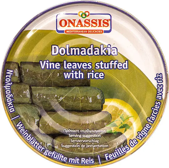 STUFFED VINE LEAVES (DOLMADAKIA) - Onassis