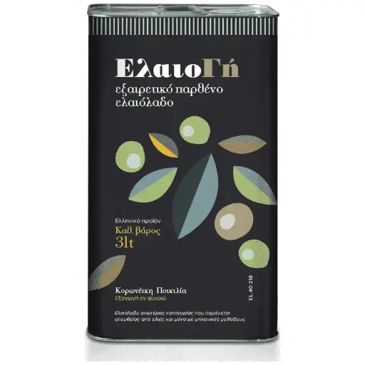 EXTRA VIRGIN OLIVE OIL - ELAIOGI - 3 Lt Tin